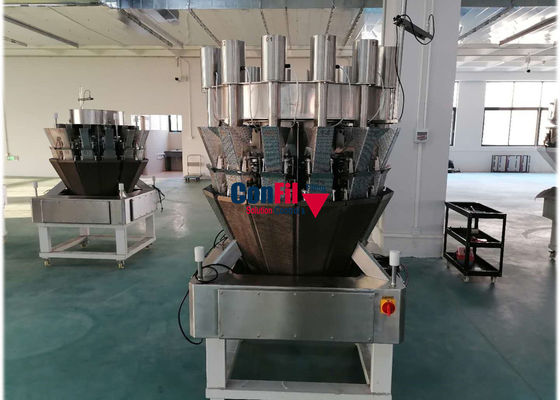 質  14 Head Pickles Multihead Weighing Machine With Vertical Feeder 工場