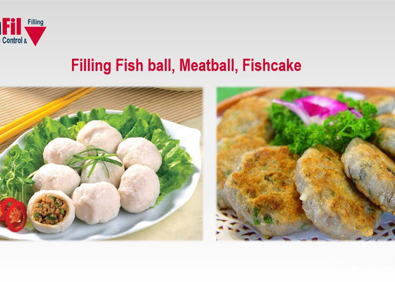 ミートボールFishBallのためのMultiheadの計重機4.5kWの回転式真空パック機械
