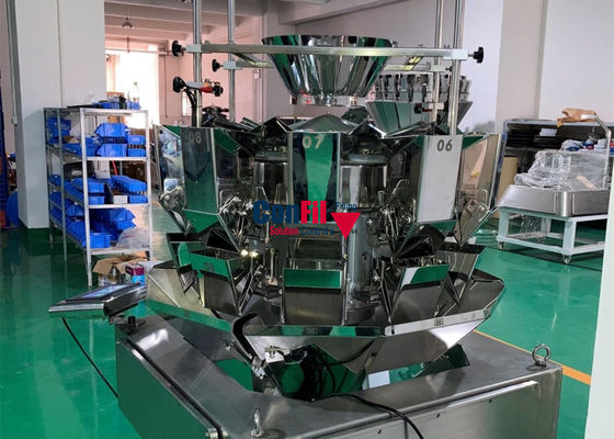 パン屋のパンケーキ ファイリング機械IP63のためのMultiheadの重量を量る機械Multiheadの計重機は防水する