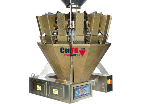 防水マリネされた食糧軽食の充填機のためのMultiheadの重量を量る機械Multiheadの計重機