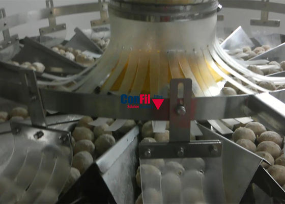 冷凍食品2.5KgのためのMultiheadの重量を量る機械Multiheadの計重機は手動で集まる