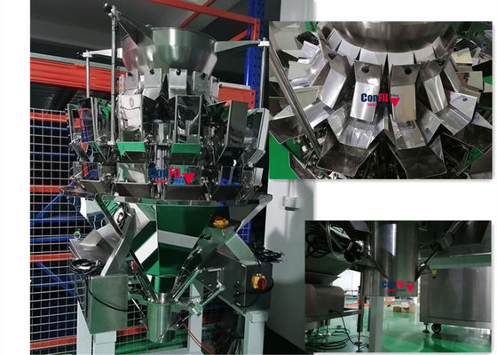 米の穀物穀物のためのMultiheadの重量を量る機械Multiheadの計重機は充填機を防水する