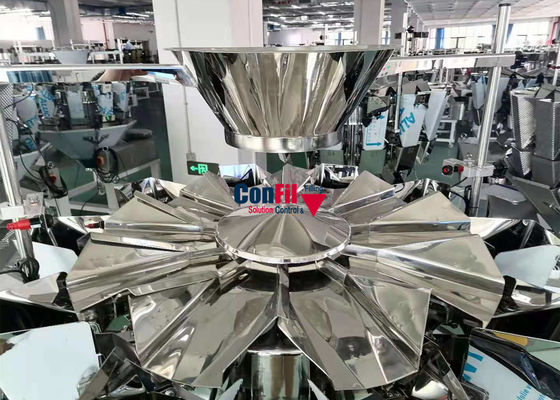 ニンニクのステンレス鋼のためのMultiheadの重量を量る機械Multiheadの計重機
