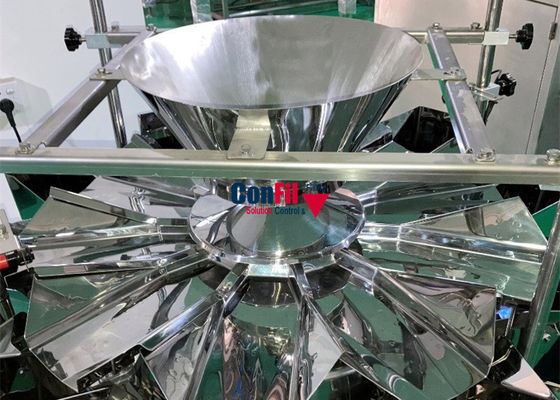 パスタのRotiniの充填機の高速のためのMultiheadの重量を量る機械Multiheadの計重機