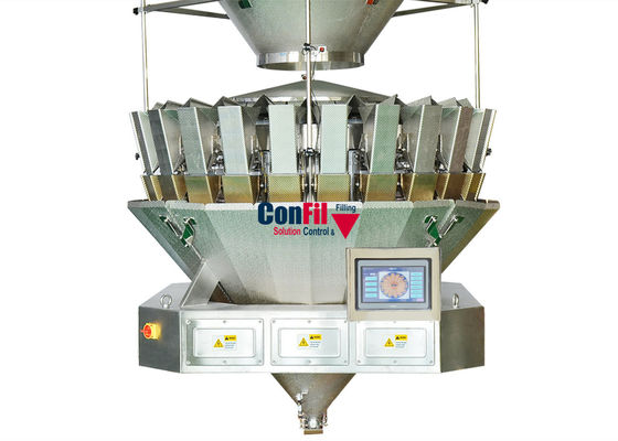 キャンデー チョコレート球の二重計重機の充填機のためのMultiheadの重量を量る機械Multiheadの計重機