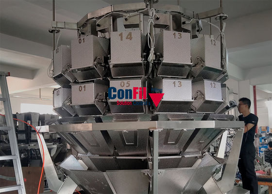 袋を数えるための750kg食糧袋のパッキング機械14Head計重機