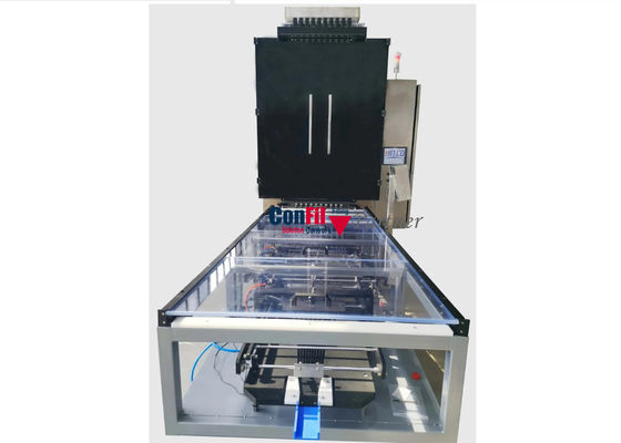 粉の粒状の液体のための縦のStickpackの包装機械4車線