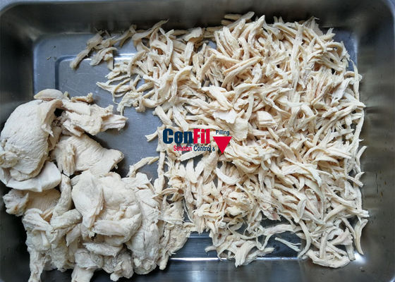 寸断された鶏の肉付けの自動重量を量る包装機械1000グラム
