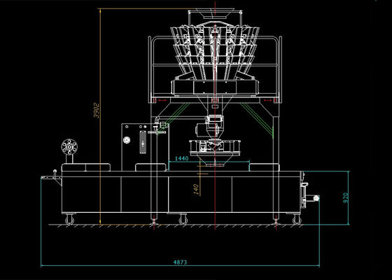 ソーセージの食肉加工システム ローマThermoforming包装機械のためのMultiheadの計重機のパッキング機械